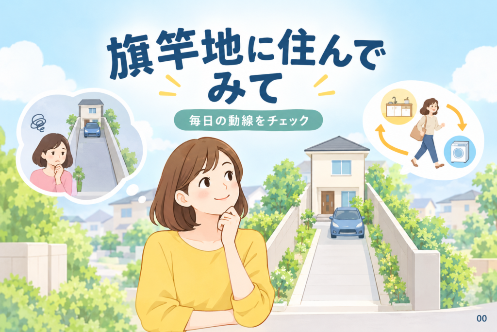 旗竿地に住んでみて後悔しないための毎日動線チェック